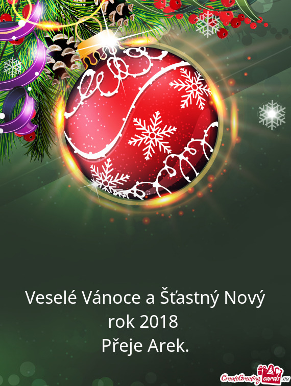 Veselé Vánoce a Šťastný Nový rok 2018