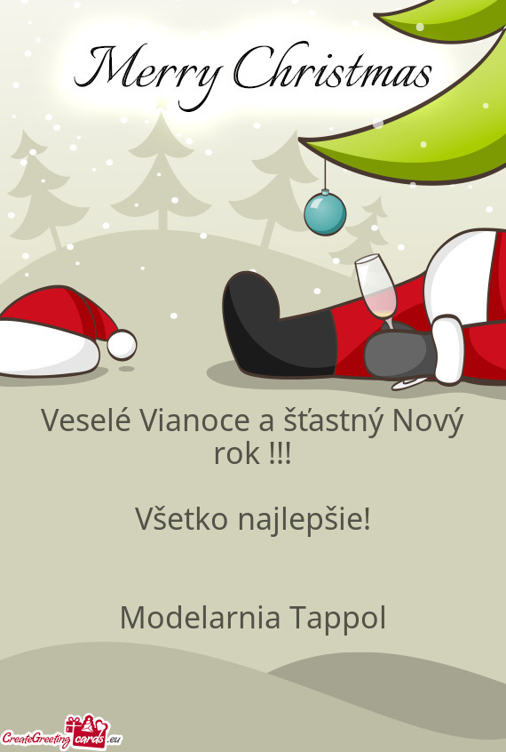 Veselé Vianoce a šťastný Nový rok