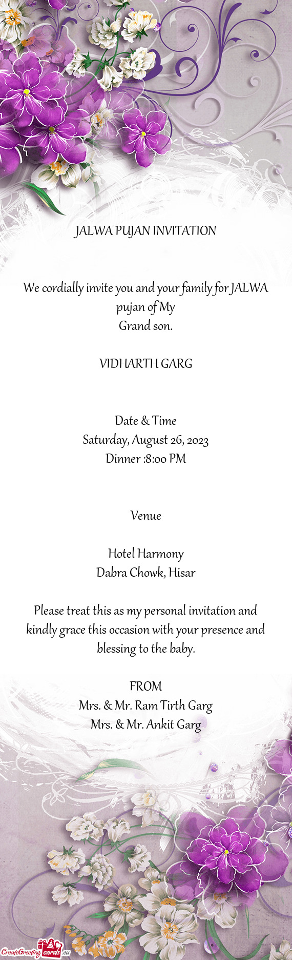 VIDHARTH GARG