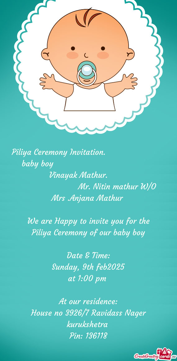 Vinayak Mathur.            Mr. Nitin ma