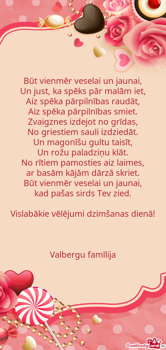 Vislabākie vēlējumi dzimšanas dienā