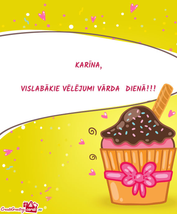 VISLABĀKIE VĒLĒJUMI VĀRDA DIENĀ