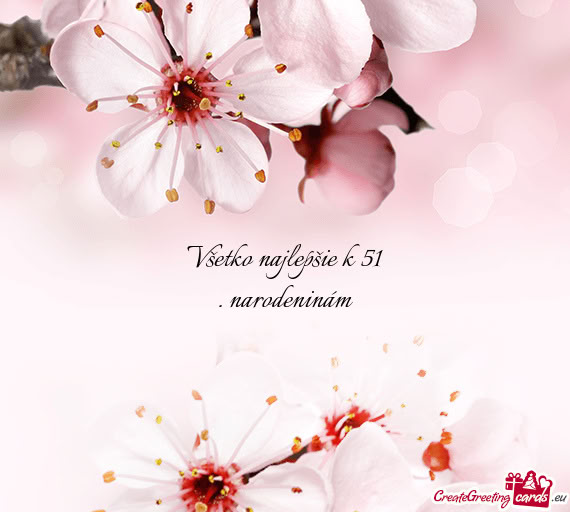 Všetko najlepšie k 51