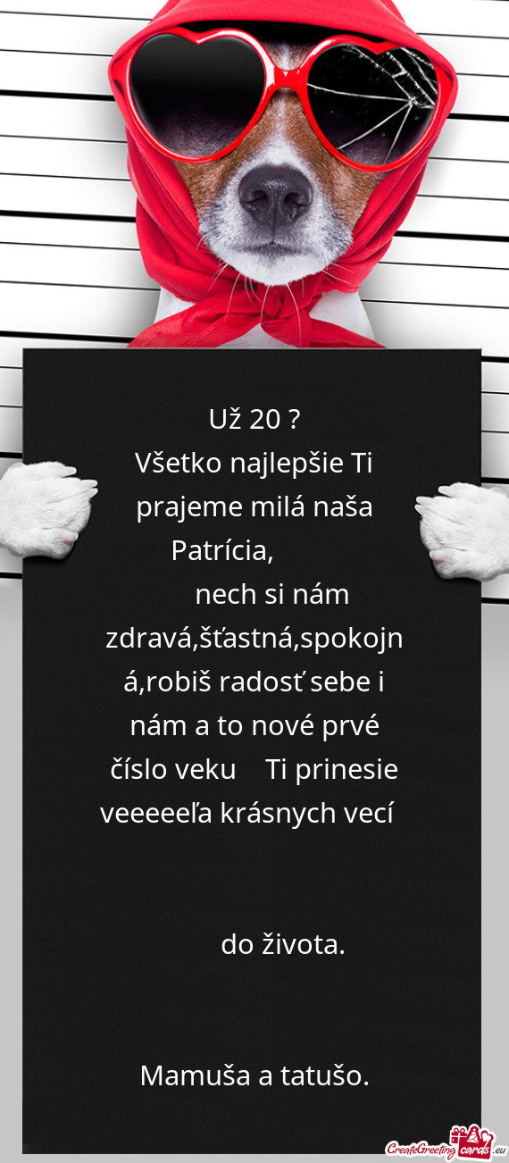 Všetko najlepšie Ti prajeme milá naša Patrícia