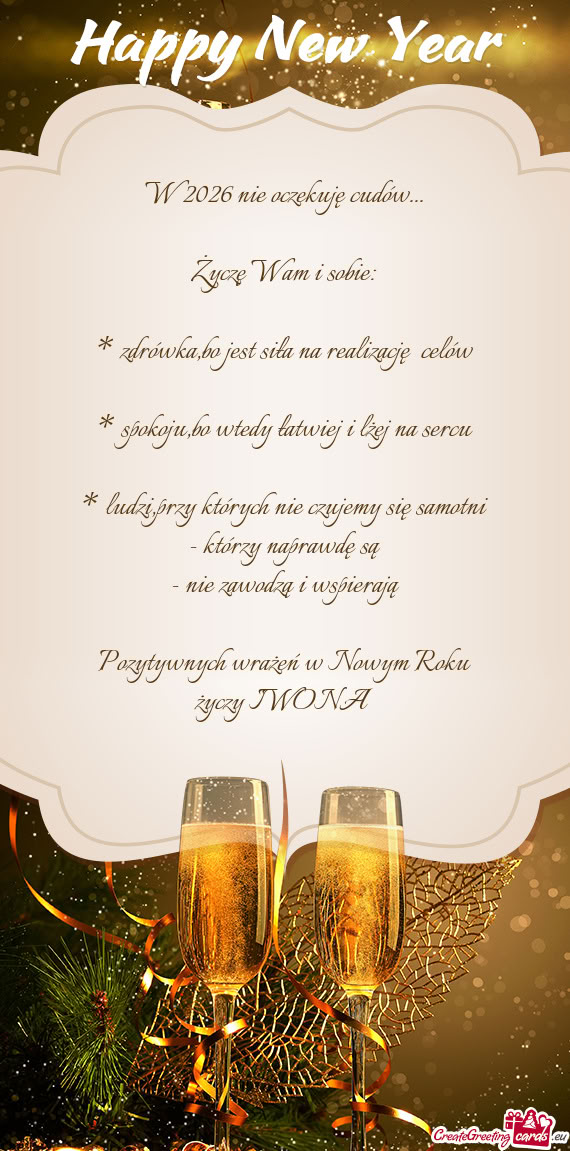 W 2026 nie oczekuję cudów