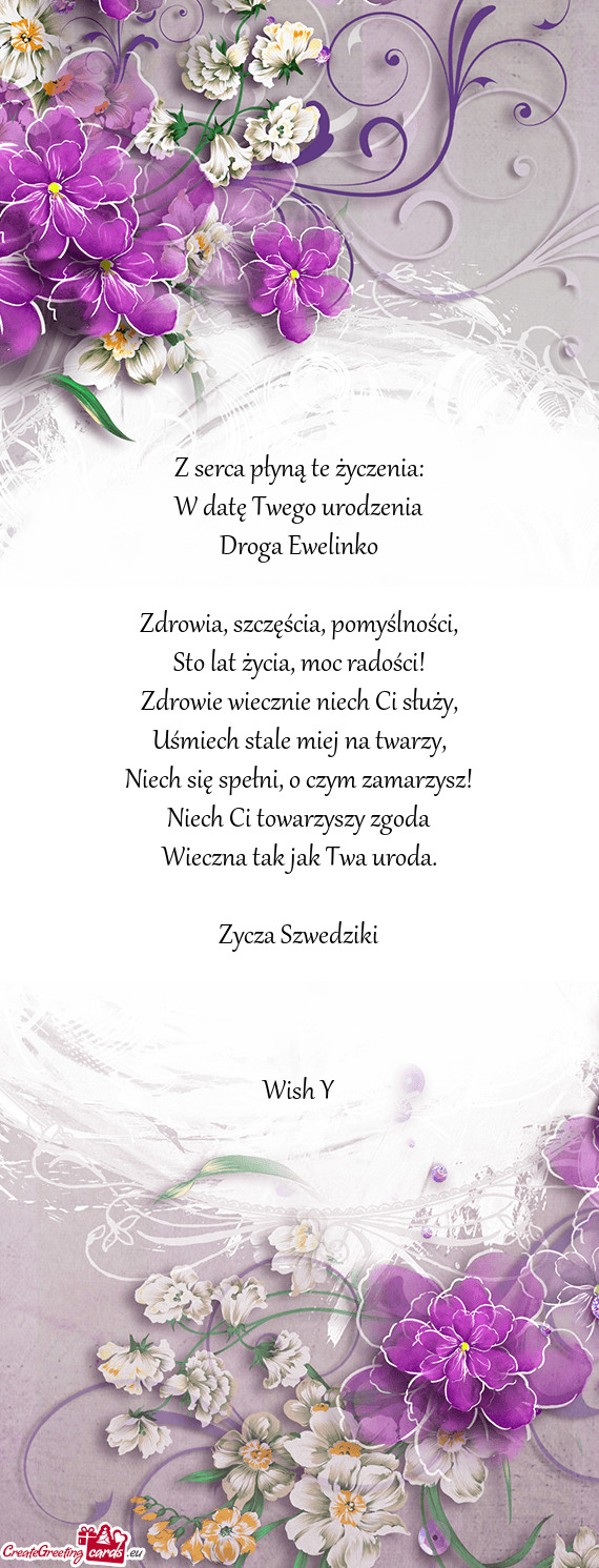 W datę Twego urodzenia