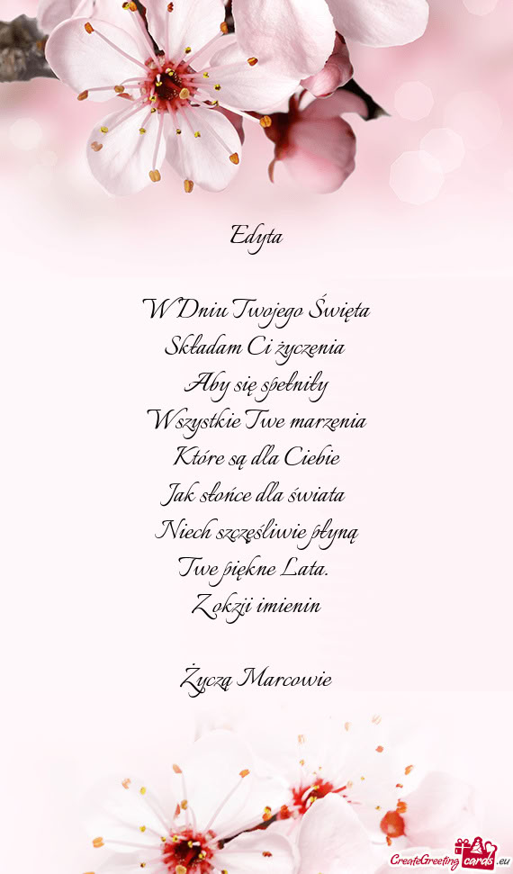 W Dniu Twojego Święta