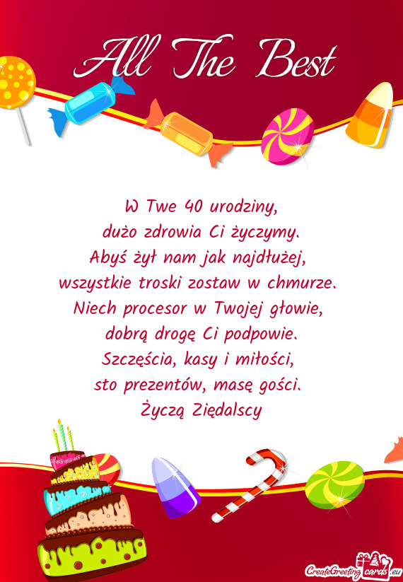 W Twe 40 urodziny