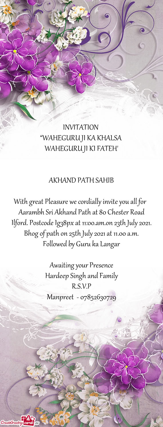 ??WAHEGURU JI KA KHALSA