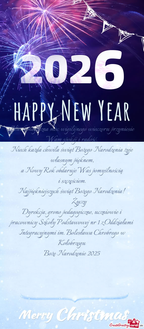 Wam spokój i radość