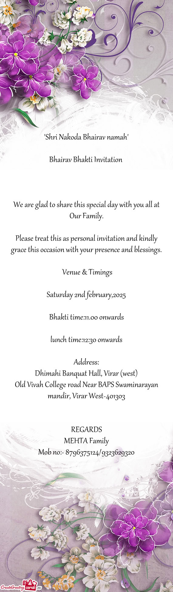 We are glad to share this special day with you all at Our Family