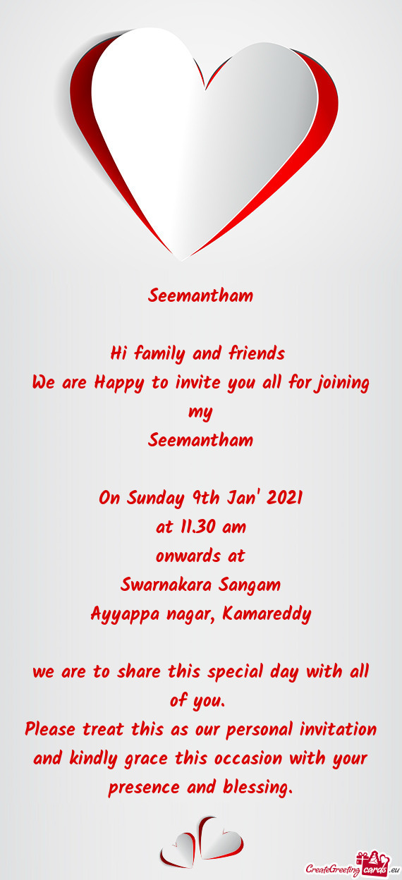 We are Happy to invite you all for joining my