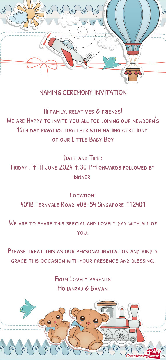 We are Happy to invite you all for joining our newborn