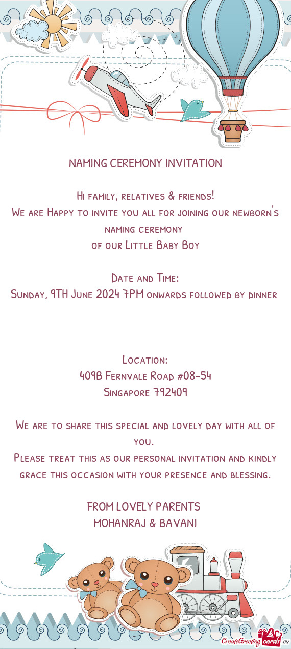 We are Happy to invite you all for joining our newborn