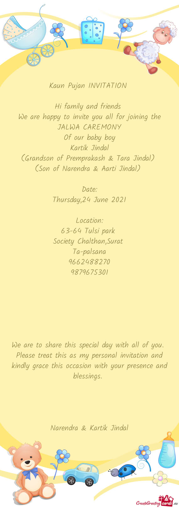 We are happy to invite you all for joining the JALWA CAREMONY