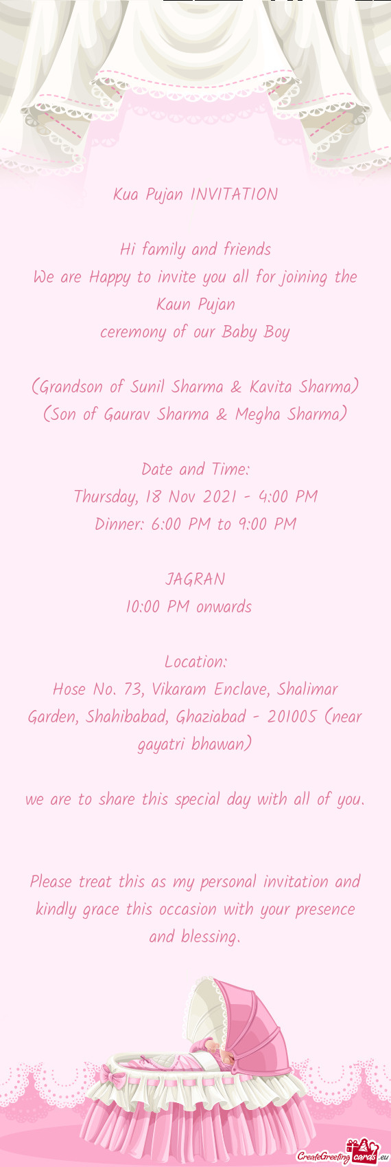 We are Happy to invite you all for joining the Kaun Pujan