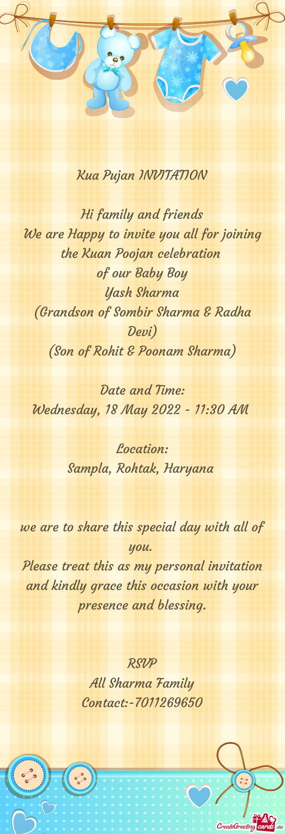 We are Happy to invite you all for joining the Kuan Poojan celebration