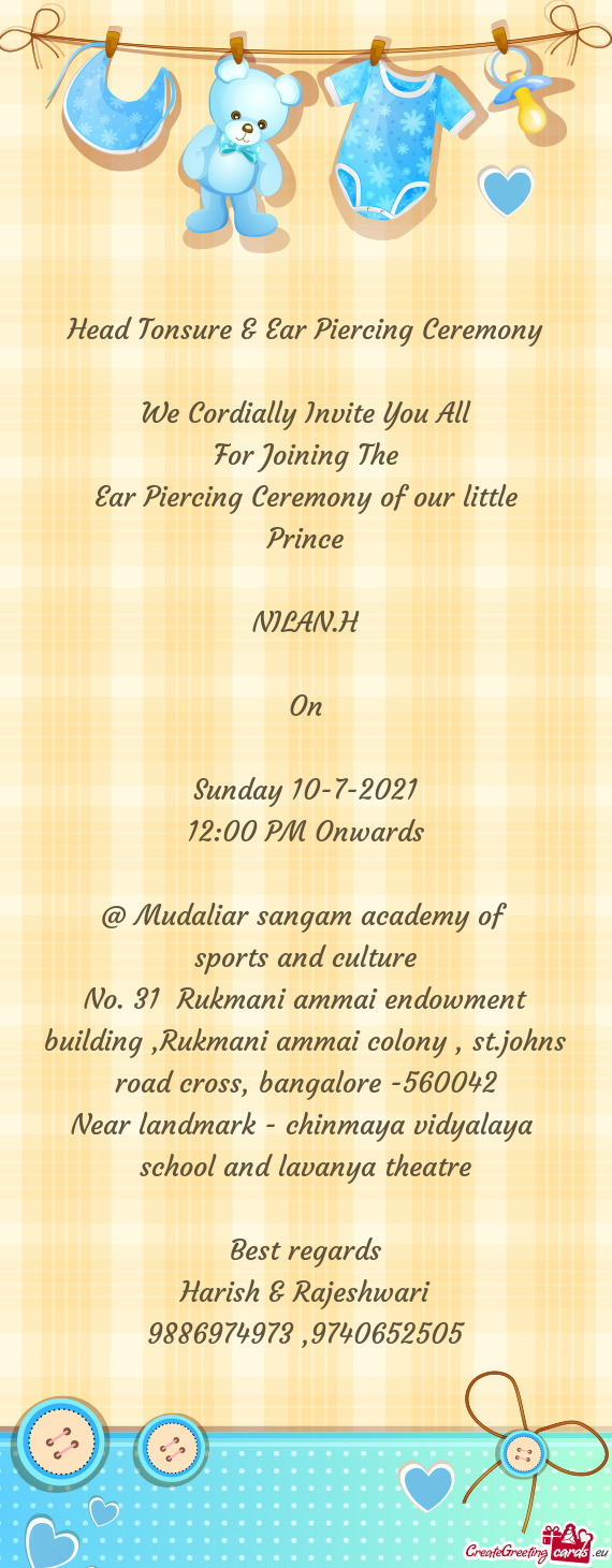 We Cordially Invite You All