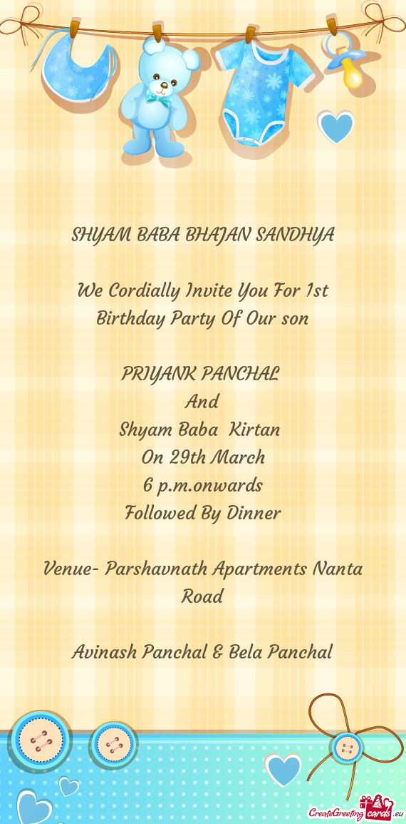 We Cordially Invite You For 1st