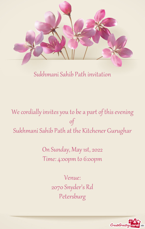 We cordially invites you to be a part of this evening of