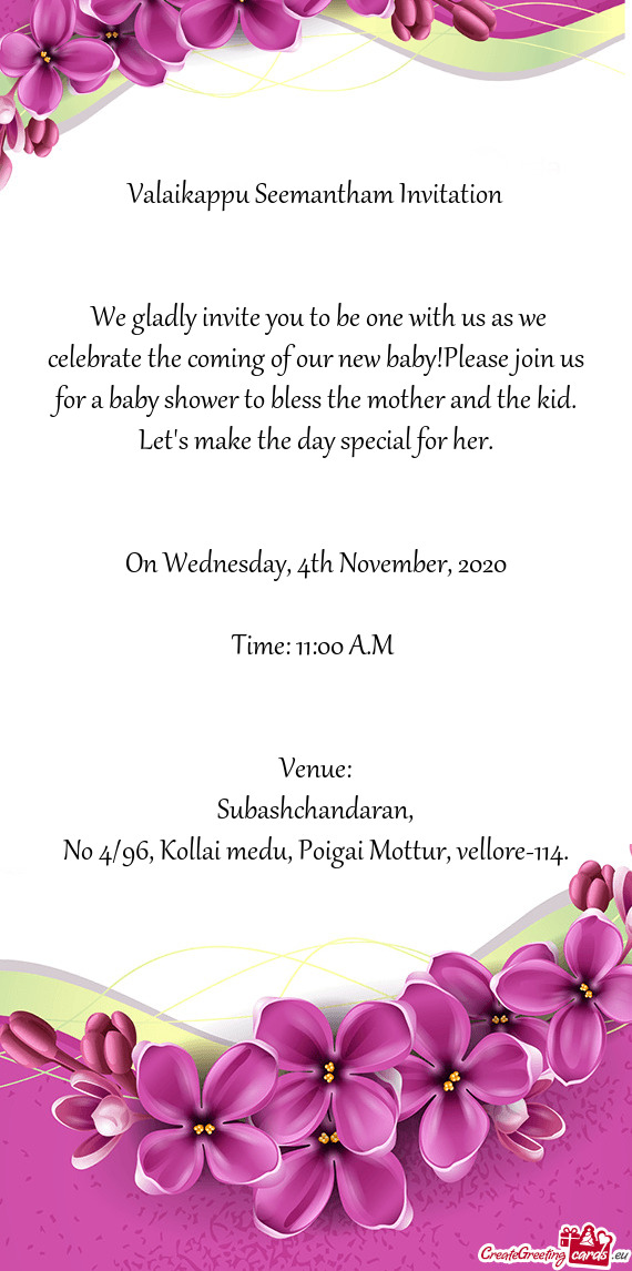 We gladly invite you to be one with us as we celebrate the coming of our new baby!Please join us fo