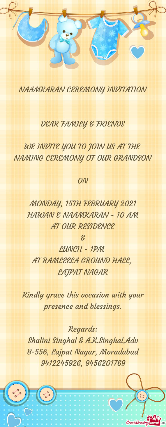 WE INVITE YOU TO JOIN US AT THE