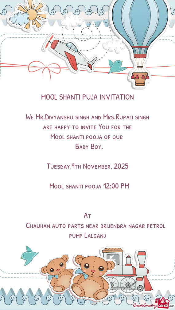 We Mr.Divyanshu singh and Mrs.Rupali singh