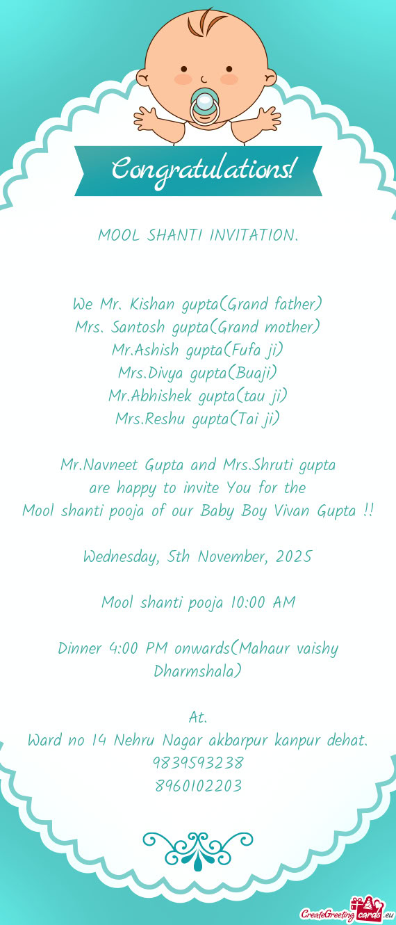 We Mr. Kishan gupta(Grand father)