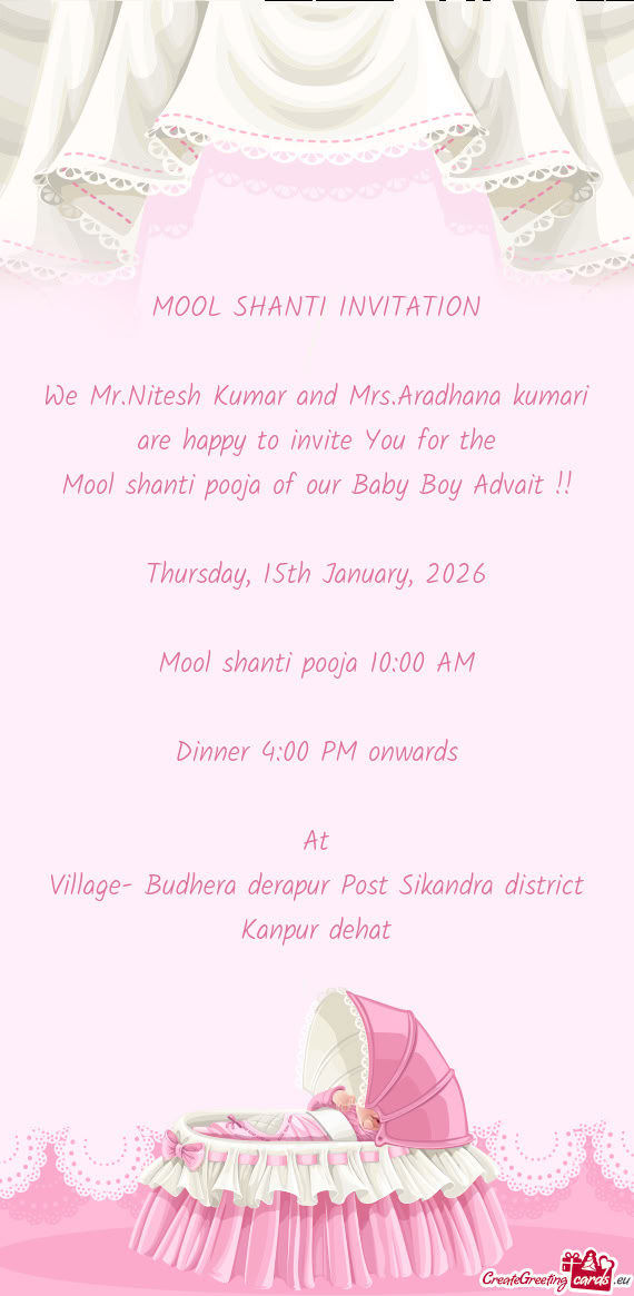 We Mr.Nitesh Kumar and Mrs.Aradhana kumari
