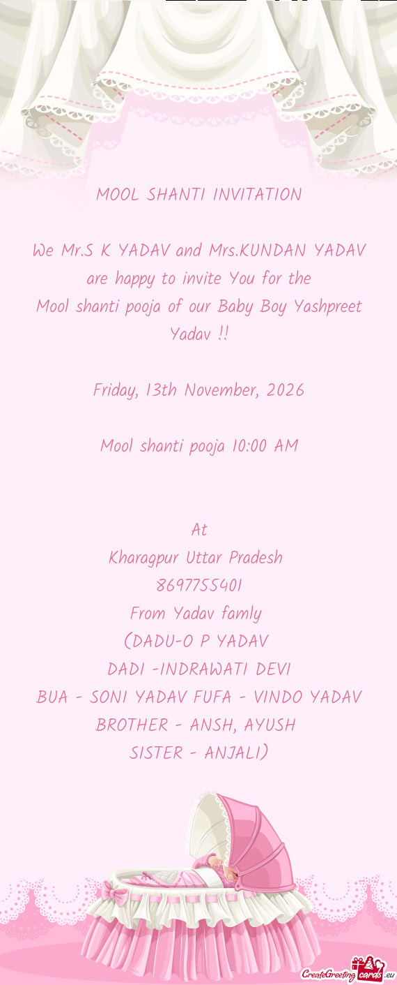 We Mr.S K YADAV and Mrs.KUNDAN YADAV