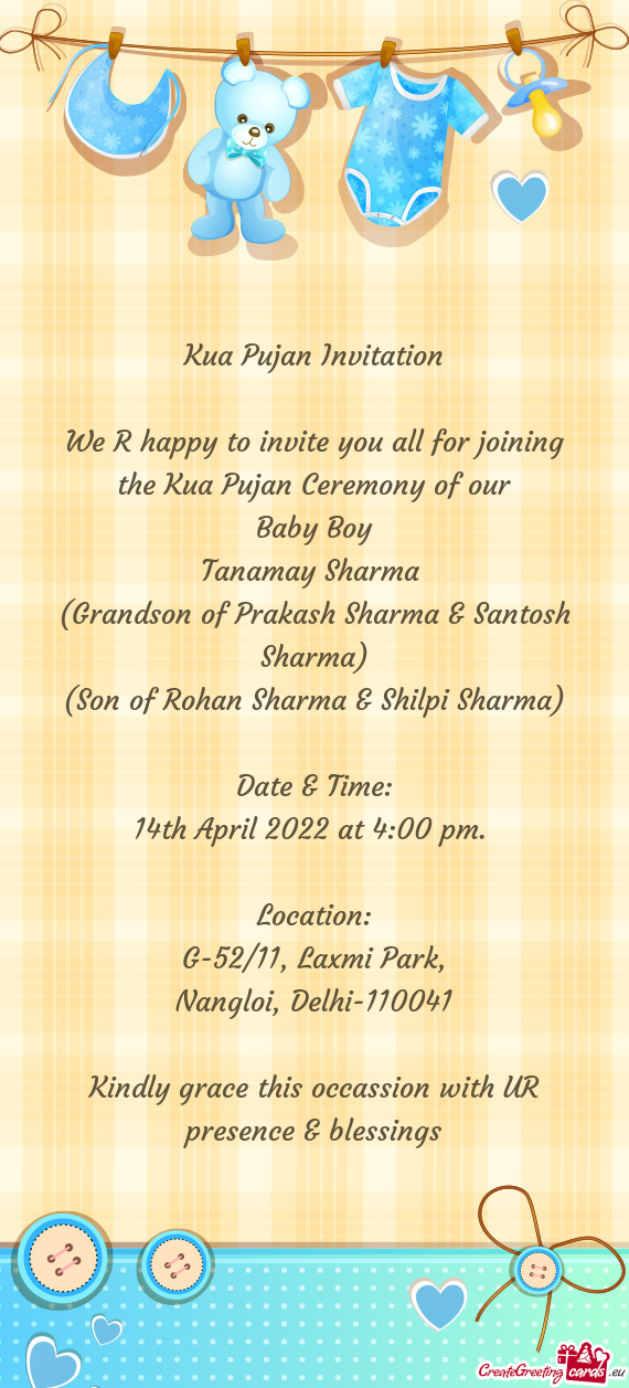 We R happy to invite you all for joining