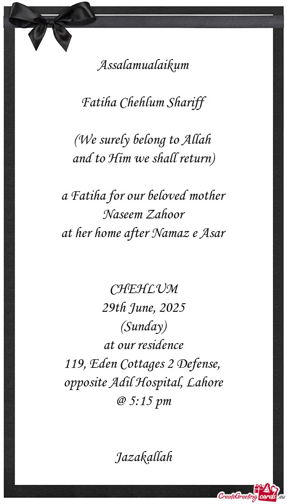 (We surely belong to Allah