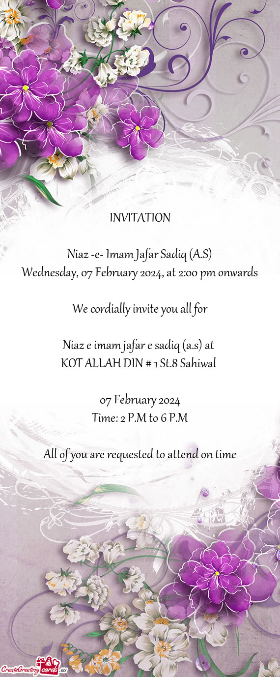 Wednesday, 07 February 2024, at 2:00 pm onwards