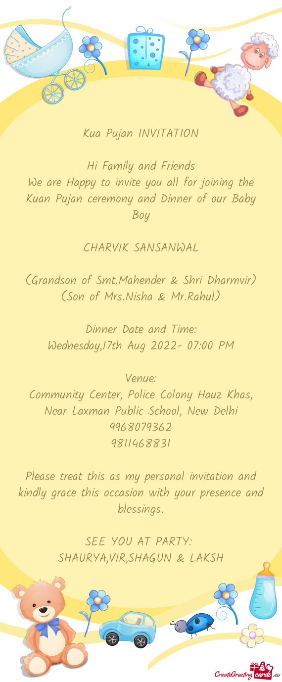 Wednesday,17th Aug 2022- 07:00 PM