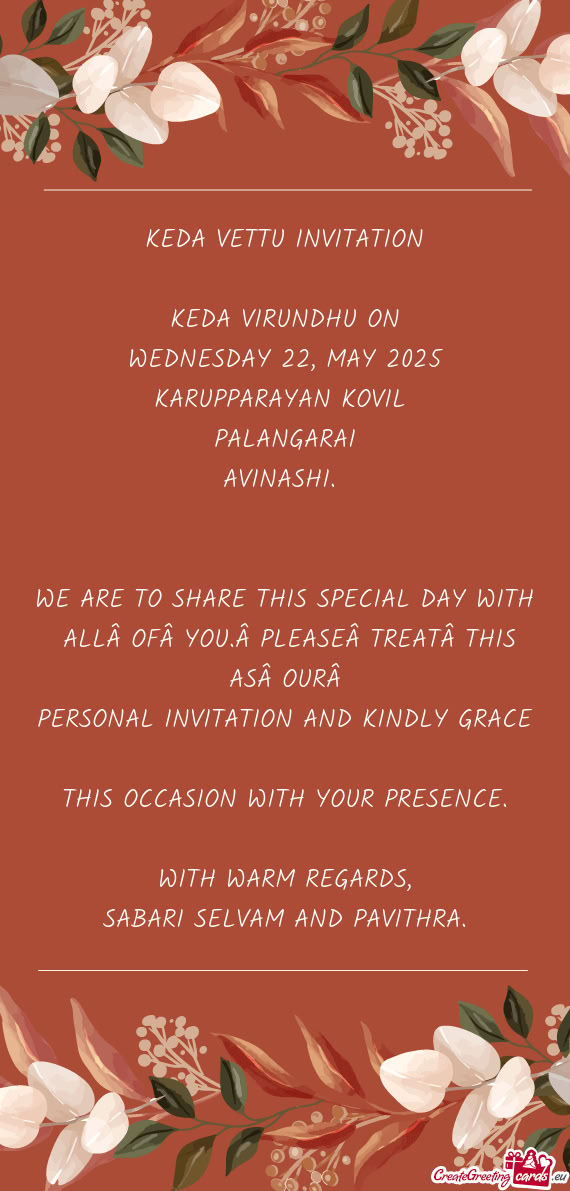 WEDNESDAY 22, MAY 2025