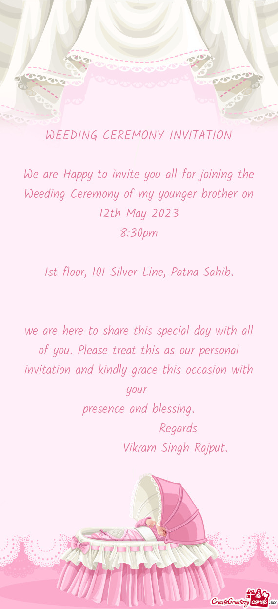 WEEDING CEREMONY INVITATION