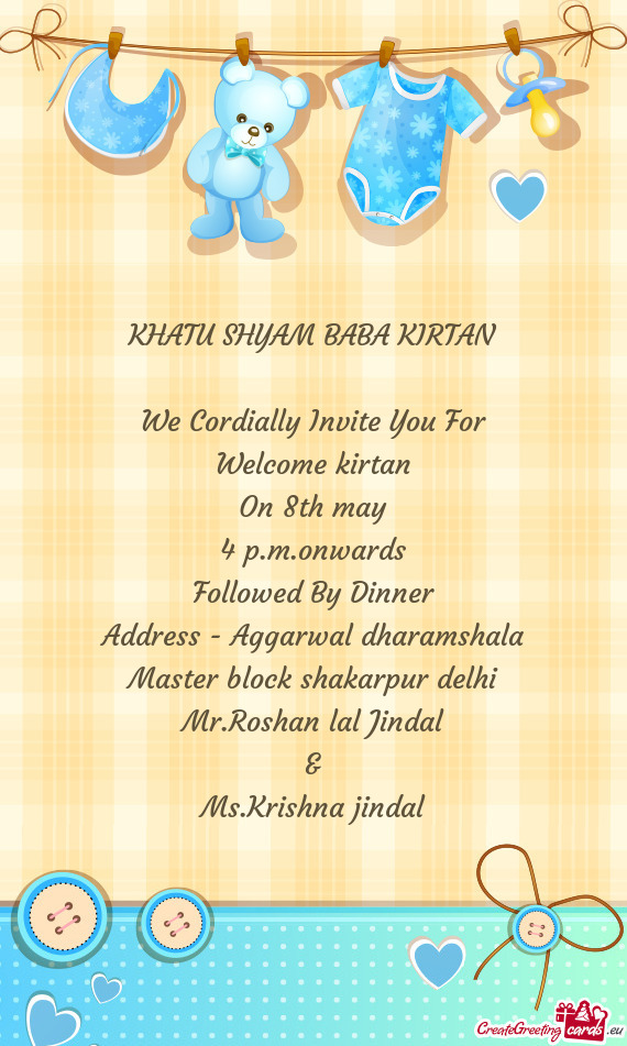 Welcome kirtan