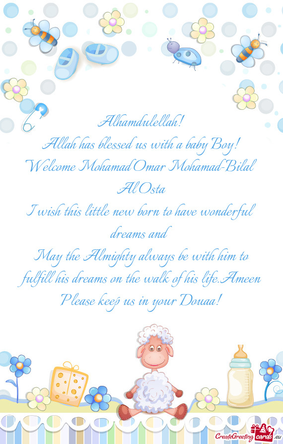 Welcome Mohamad Omar Mohamad-Bilal Al Osta