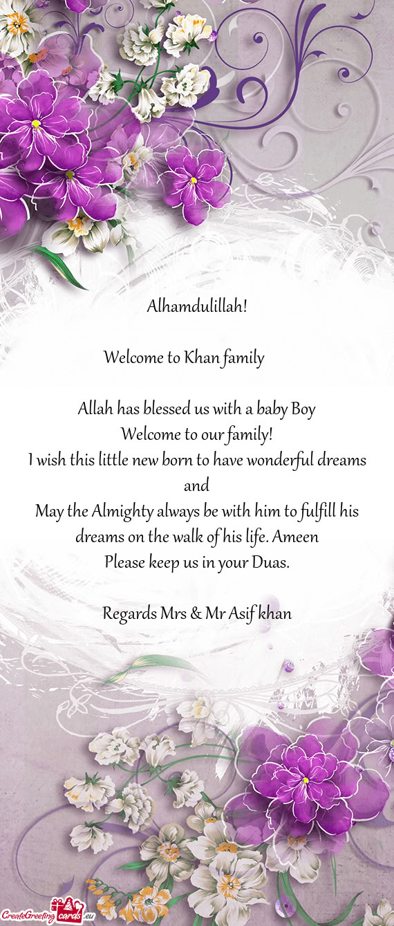 Welcome to Khan family 👨‍🍼