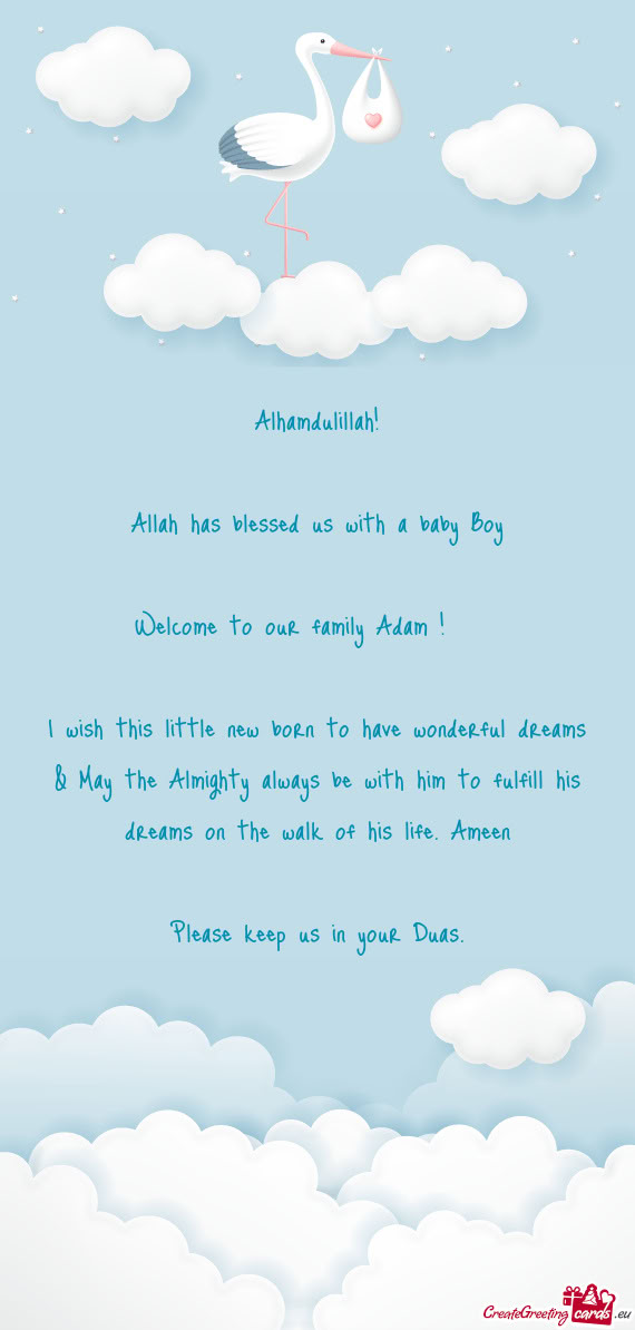 Welcome to our family Adam ! 🩵💙