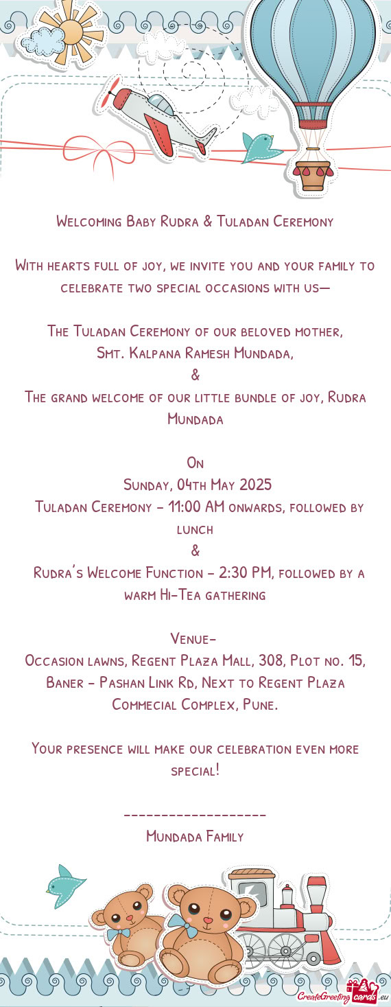 Welcoming Baby Rudra & Tuladan Ceremony