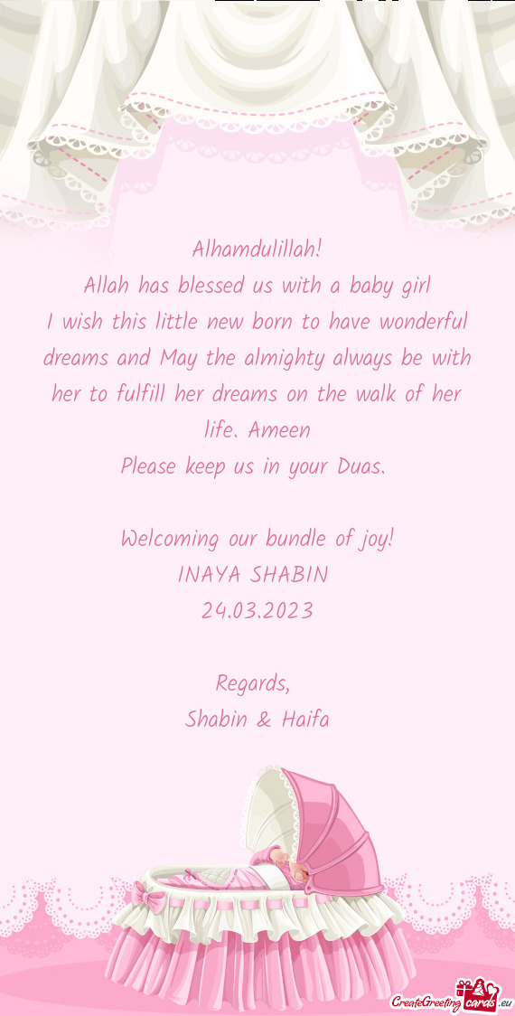 Welcoming our bundle of joy