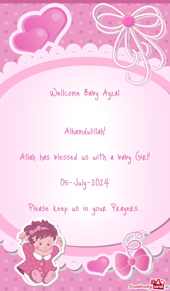 Wellcome Baby Ayzal