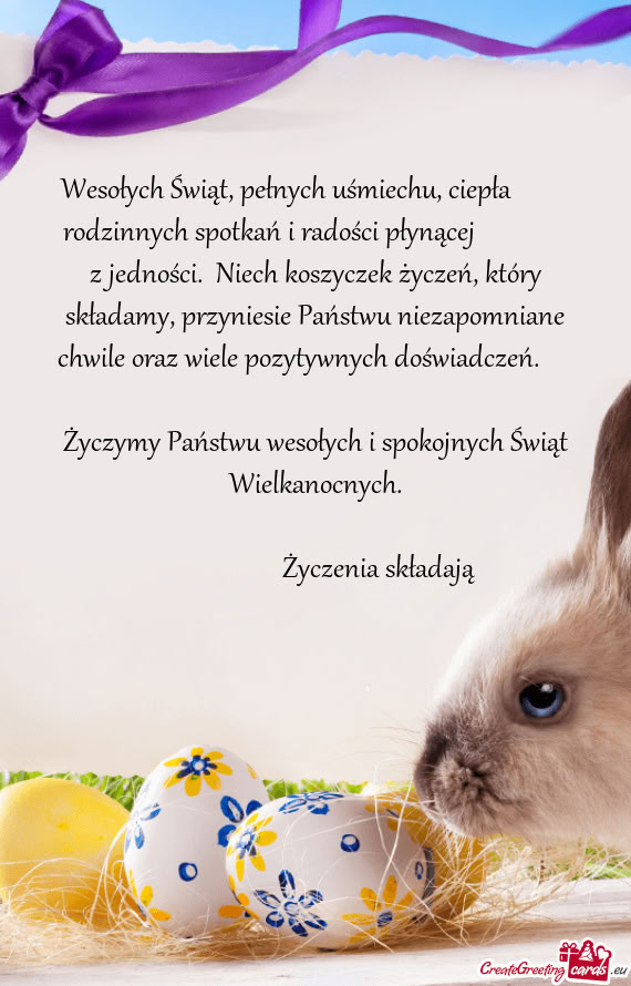 Wesołych Świąt, pełnych uśmiechu, ciepła   rodzinnych spotkań i radości płynącej