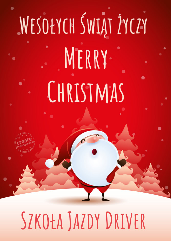 Wesołych Świąt Szkoła Jazdy Driver