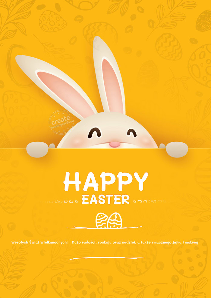 Wesołych Świąt Wielkanocnych! 🐣 Dużo radości, spokoju oraz nadziei, a także smacznego jajka