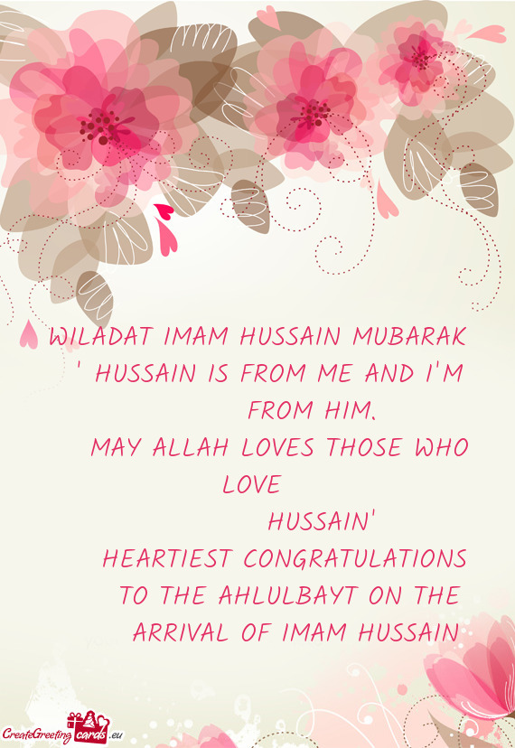 WILADAT IMAM HUSSAIN MUBARAK