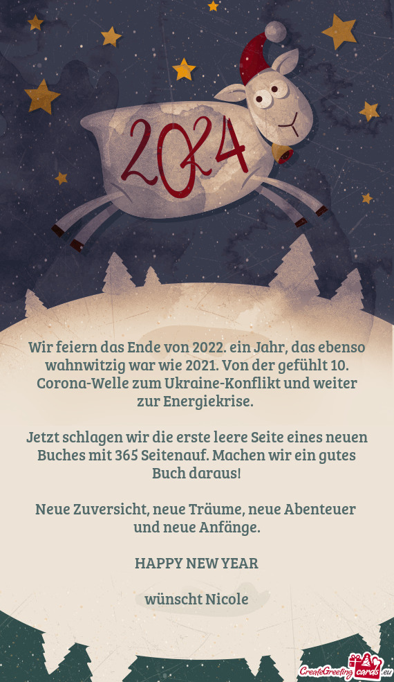 Wir feiern das Ende von 2022. ein Jahr, das ebenso wahnwitzig war wie 2021. Von der gefühlt 10. Cor