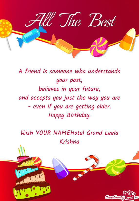 Wish YOUR NAMEHotel Grand Leela Krishna