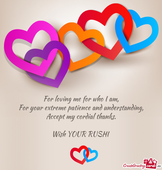 Wish YOUR RUSHI